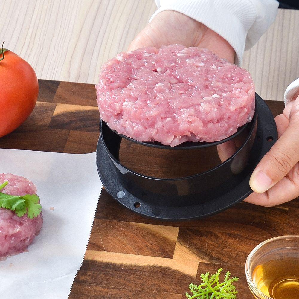 Круглый антипригарный пресс для гамбургеров: Ручной пластиковый кухонный инструмент