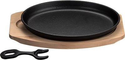 Тарелка для стейка и мяса с чугунной ручкой, чугунная, совместимая с газовой плитой IH Professional. Отлично подходит для: хорошо сохраняет тепло и не остывает.