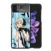 Прозрачный чехол для телефона Bungo Stray Dogs для Samsung Z Flip 7 6 5 4 3 Galaxy ZFlip7 ZFlip6 ZFlip5 ZFlip4 ZFlip3 5G Чехол с принтом Z