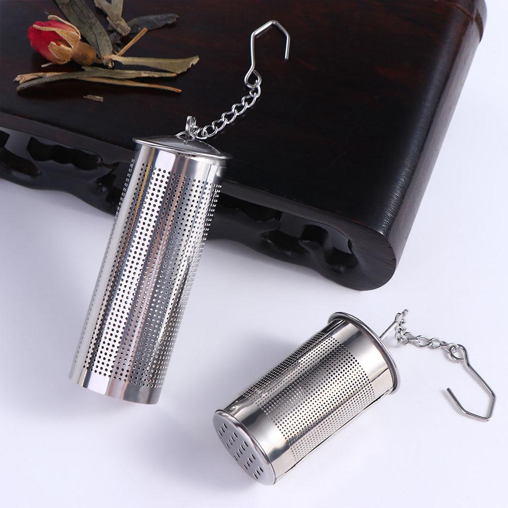 Hanging Type Stainless Steel Cylindrical Tea Infuser Tea Leak Seasoning Filter Tea Filter