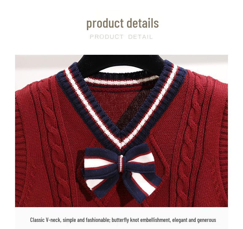 Унисекс вязаный школьный жилет: Теплая школьная форма для весны и осени