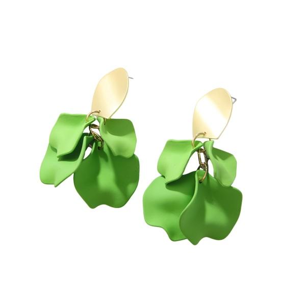 Yousheng 1 пара серег-капель в стиле ретро с лепестками роз, длинные стильные серьги-подвески, яркие цветные серьги, ювелирные аксессуары