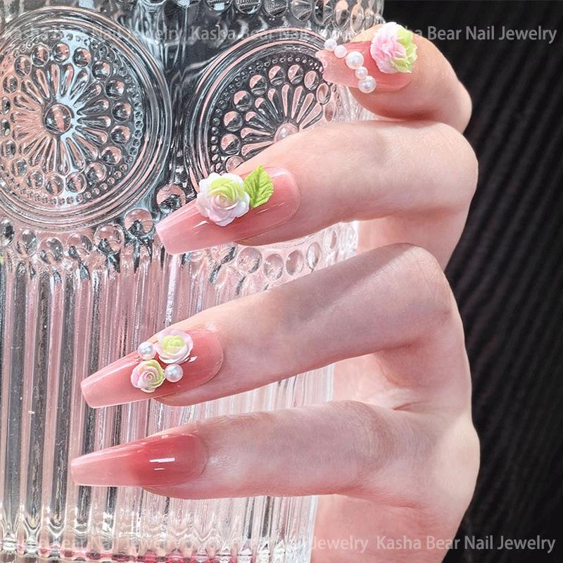 Набор для самостоятельного изготовления украшений «Камелия» из синей и розовой смолы