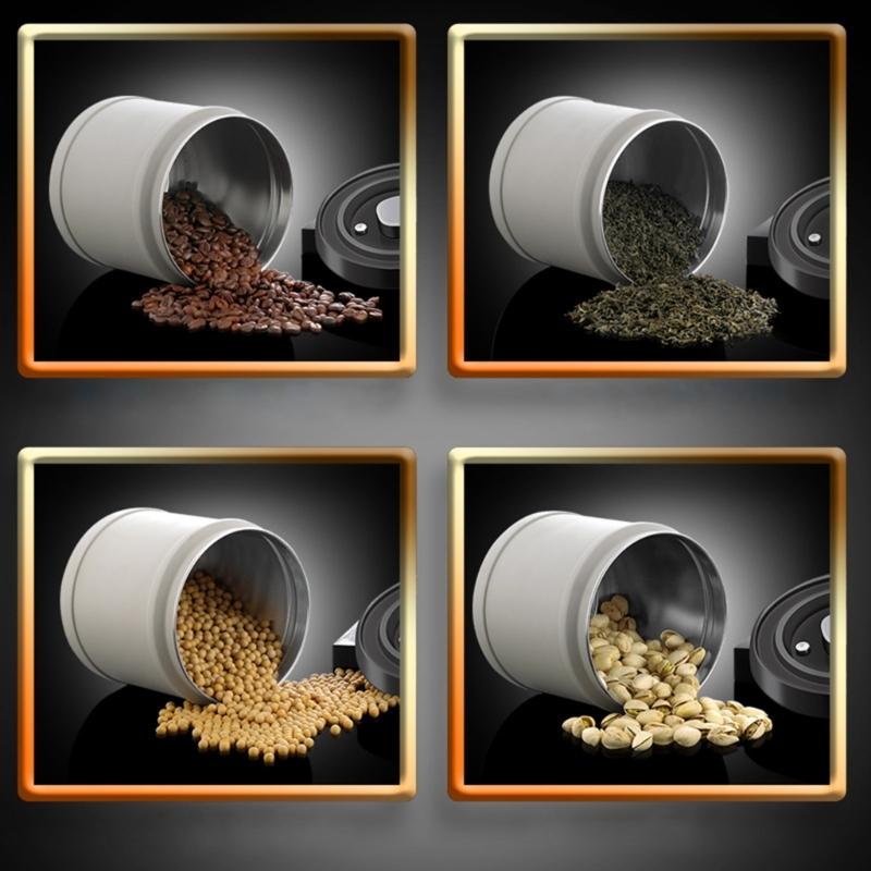 Герметичный контейнер из нержавеющей стали для кофейных зерен, молотого кофе, чая, сахара, орехов, бобов