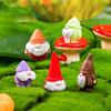 10 шт. Мини-статуэток гномов, миниатюрные фигурки гномов из смолы, расписанные вручную настольные украшения в виде гномов для цветочных горшков, микропейзаж
