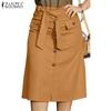 Womens Casual Button Summer Skirts