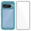 For Google Pixel 9 Phone Case WANLONFENG XC Series TPU Acrylic Cover with Tempered Glass (Big Lens Hole)