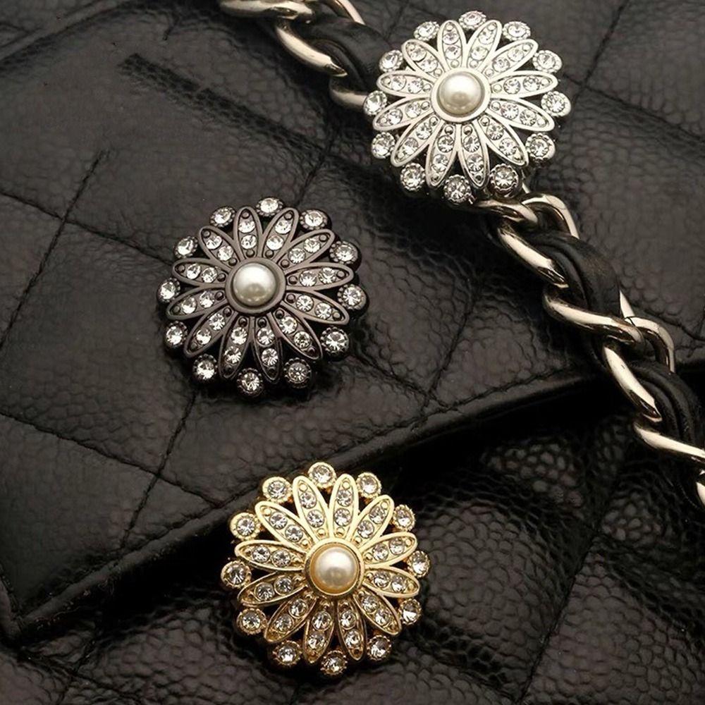 Ручная работа DIY Вышивка Жемчужные Пуговицы для Одежды Швейные Принадлежности Пуговицы для Рубашки Блестящие Стразы