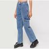 Women's Casual Workwear Jeans Multiple Pockets Wide Leg Loose Fit 2025 Spring Autumn New Style Popular Casual Denim Pants