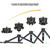 Desktop Metal Tripod Stand 1/4 Inch Screw 4 Levels Adjustable Height for DSLR Camera Gimbal