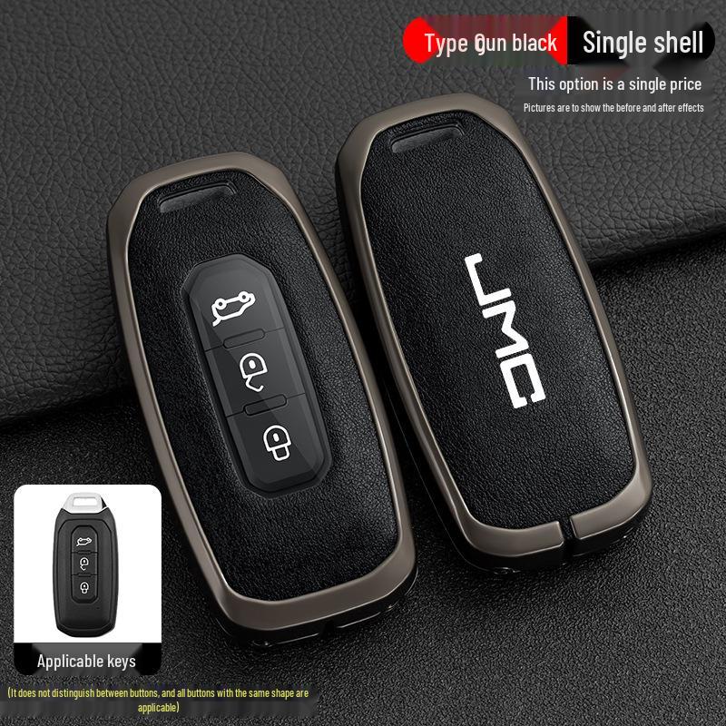 Jiangling Yuhu 7 Key Case: Fits Yusheng S350/S330, Transit, New Baodian - Metal Shell for Men