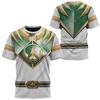 Animation Peripheral Power Rangers Extraordinary Marines 3D Printing Summer Casual Short Sleeve Loose Men's and Women's T-Shirts