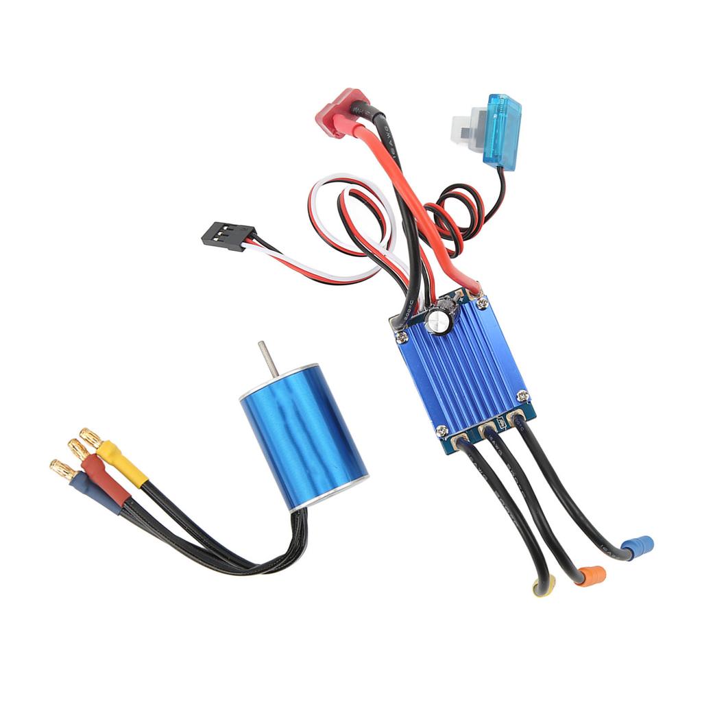 Бесколлекторный мотор 2435 4500KV 25A Бесколлекторный ESC Комбо-обновление для радиоуправляемых машин Traxxas, HSP, Wltoys 1:16, 1:18