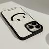 LUCKY Smiling Face Leather Texture Phone Case For iPhone11/12/13/14/15/16/17 Pro Max AIR PLUS Phone Back Covers