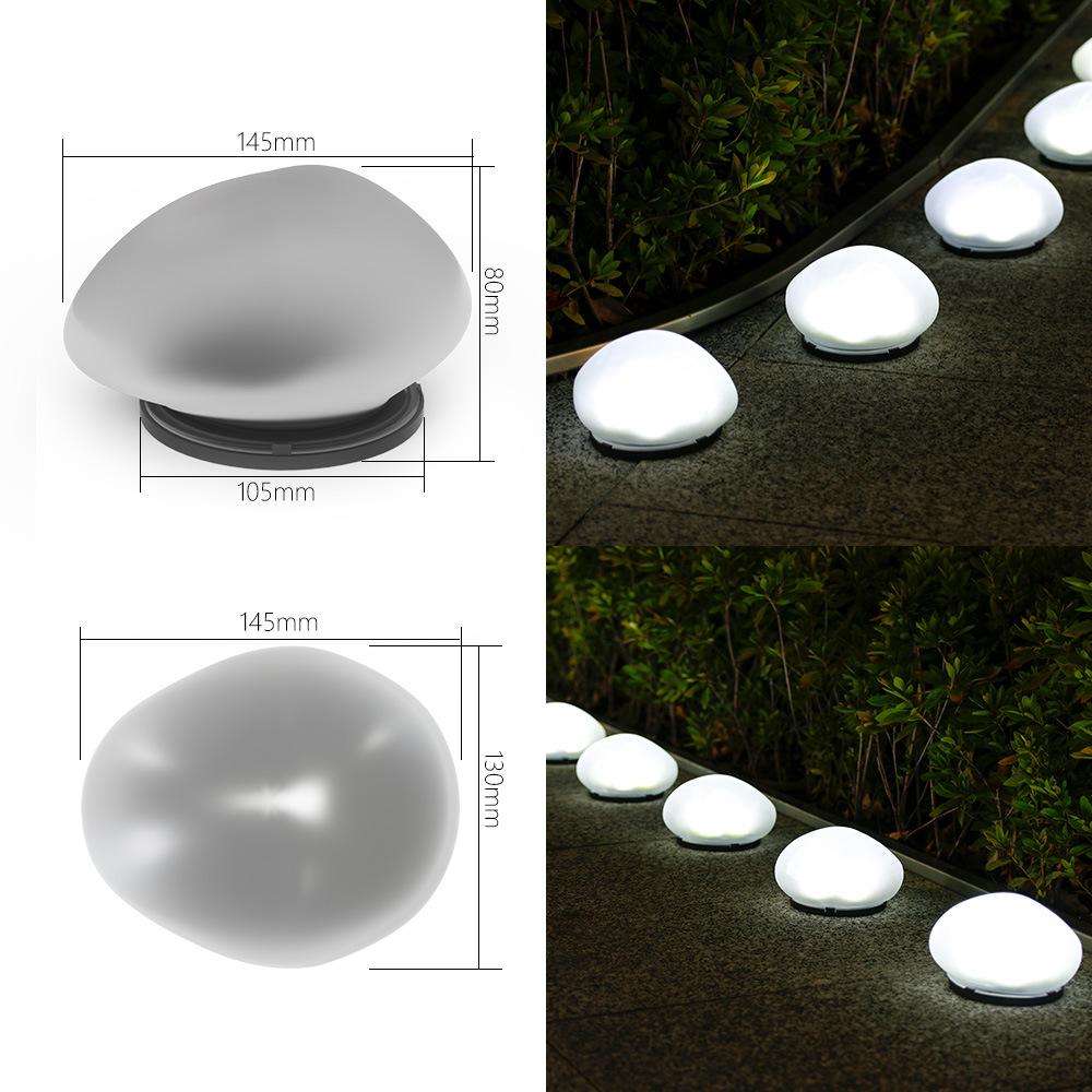 Уличные солнечные светильники Pebble Lamp Водонепроницаемый солнечный светильник для газона Светящийся галька Сад Двор Ландшафтные украшения Каменные светильники