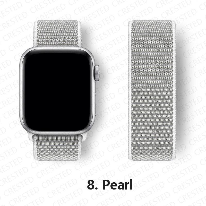 Нейлоновый ремешок для Apple, ремешок для часов 44 мм, 40 мм, 42 мм, 38 мм, браслет для умных часов, ремень, спортивный браслет-петля, iWatch series 3, 4, 5, 6, se, ремешок