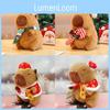 New Year Cute Capybara Plush Toy Festive Cartoon Doll Girls Kids Holiday Gift