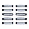 Archnote Side Markers, LED 24V, 6 Row Marker Lamp, Track Down Light, Lamp, Lighting, Set of 10, White, White