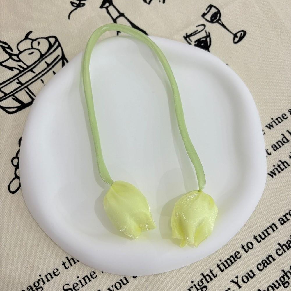 5Pcs Ornaments Tulip Lace-up Straps Sweet Hair Cord Accessories Elegant Curtain Tieback  Cake