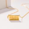 316L Stainless Steel Block Digit Necklaces Foxanry Trendy Simple Creative Design Non-fading Party Jewelry Gifts EL0035