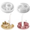 1PC Resin/Plaster DIY Soy Wax/Soap/Incense Stick Holder Silicone Mold Star Moon