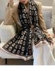 Утолщенный шарф с буквами женский осенне-зимний корейский стиль универсальный Ins модный двусторонний для кондиционируемой комнаты шаль двойного назначения