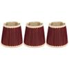 3pcs E14 Fabric Lamp Shade Wine Red Modern Clip On Lampshade for Home Wall Candle Table Lamps