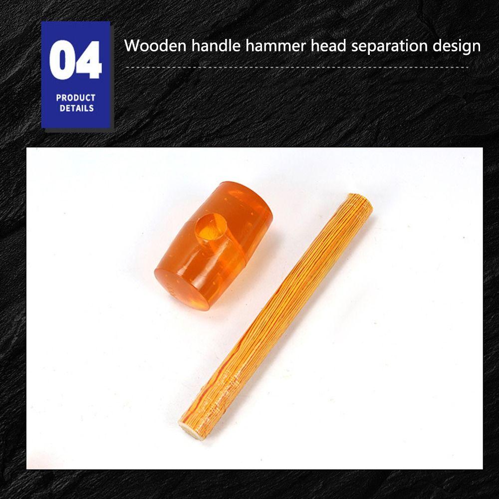 Wood Handle Rubber Sledge Hammer 750-3000 Type Rubber Mallet Tile Floor Mounting Hammer Carpenter