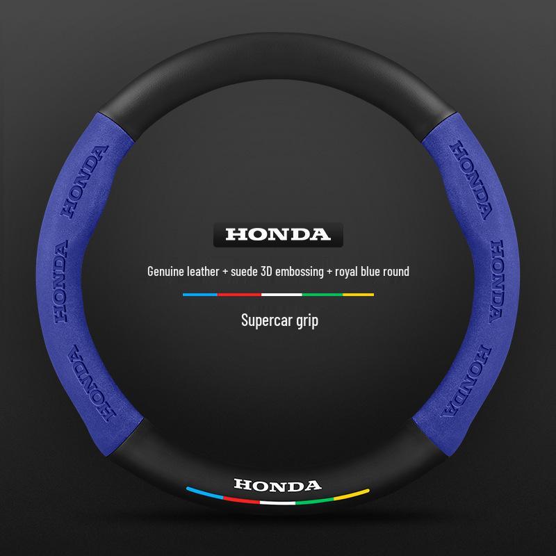 Натуральная кожа, карбон, замша, чехол на руль для Honda CRV 07-23, всесезонный, универсальный