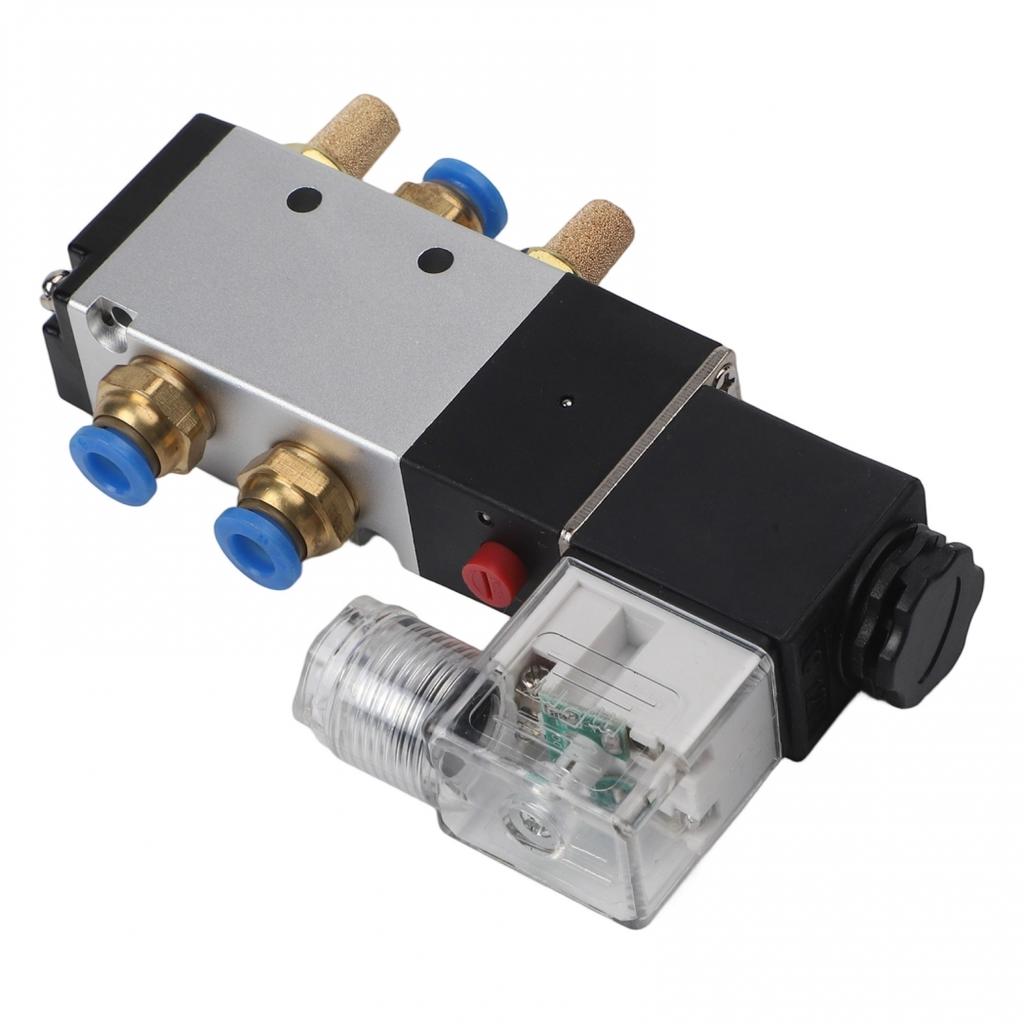 Connector Diameter 1/4 Inch DC 12V Valve Pneumatic Valve Solenoid Valve