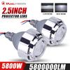 2.5'' Bi-led Проектор LED H4 Hi/Lo Beam Линзы 6000K Яркий Белый H7 H1 9005 9006 Свет Фара 5600W Для Автоаксессуаров KQ