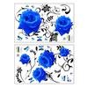 ADM 2/4/6/8/10 шт. ПВХ Узор Сделай сам Декоративные Наклейки на Стену Цветок Съемные Виниловые Наклейки Роза для Спальни