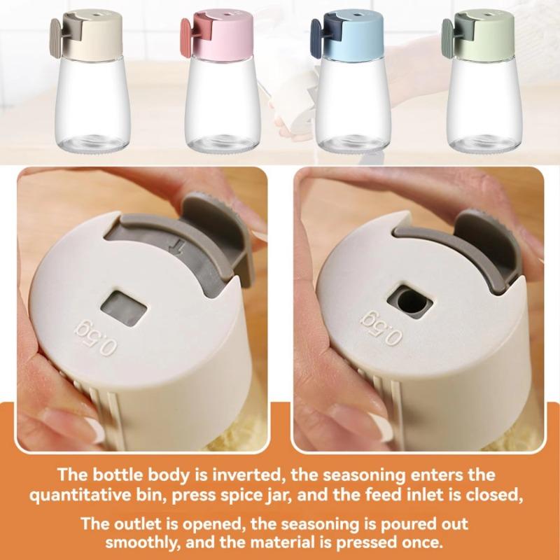 Мерная бутылка для приправ, прочный и безопасный шейкер для специй, прозрачная герметичная солонка, точный контроль, здоровое потребление, кухонные гаджеты