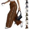 Women's Loose Casual Leopard Print Drawstring Wide Leg Pants