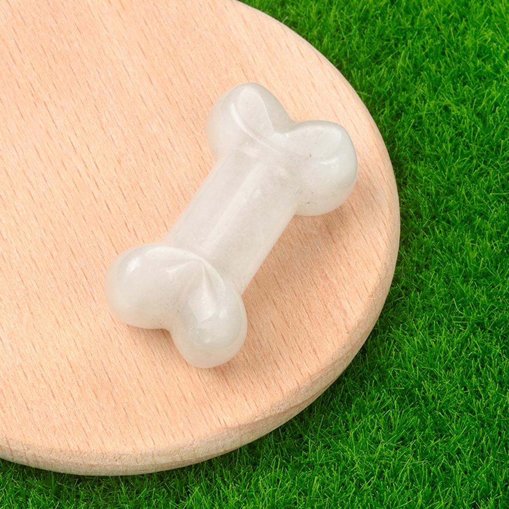 1 шт. мини-духовный исцеляющий хрустальный орнамент, украшение в форме кости, натуральный камень, драгоценный камень для украшения питомника или домашнего интерьера, ювелирные изделия 34x20 мм