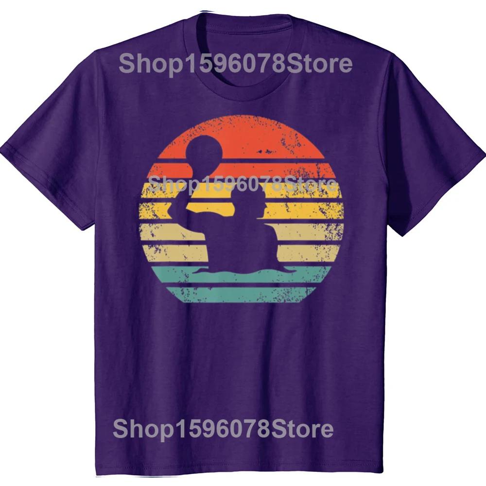 Funny Retro Water Polo Player Vintage Waterpolo Graphic T Shirts Men Women Pure Cotton Humor Tee Shirt Short Sleeve Clothing