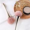 4 Colors Soft Large Foundation Brush Rose Gold Small Waist Makeup Brush Portable Beauty Styling Tools Blush Brush Eyeshadow Brush Foundation Brush