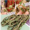 DIY Пеньковая веревка с веревкой-листьями Натуральная джутовая веревка Мешковина Лента DIY Поделки Винтажные Для дома Свадьбы Вечеринки Декор
