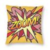 Zoom Comic Book Pop Art Square Pillowcase Polyester Linen Velvet Creative Zip Decorative Throw Pillow Case Home Cushion Cover