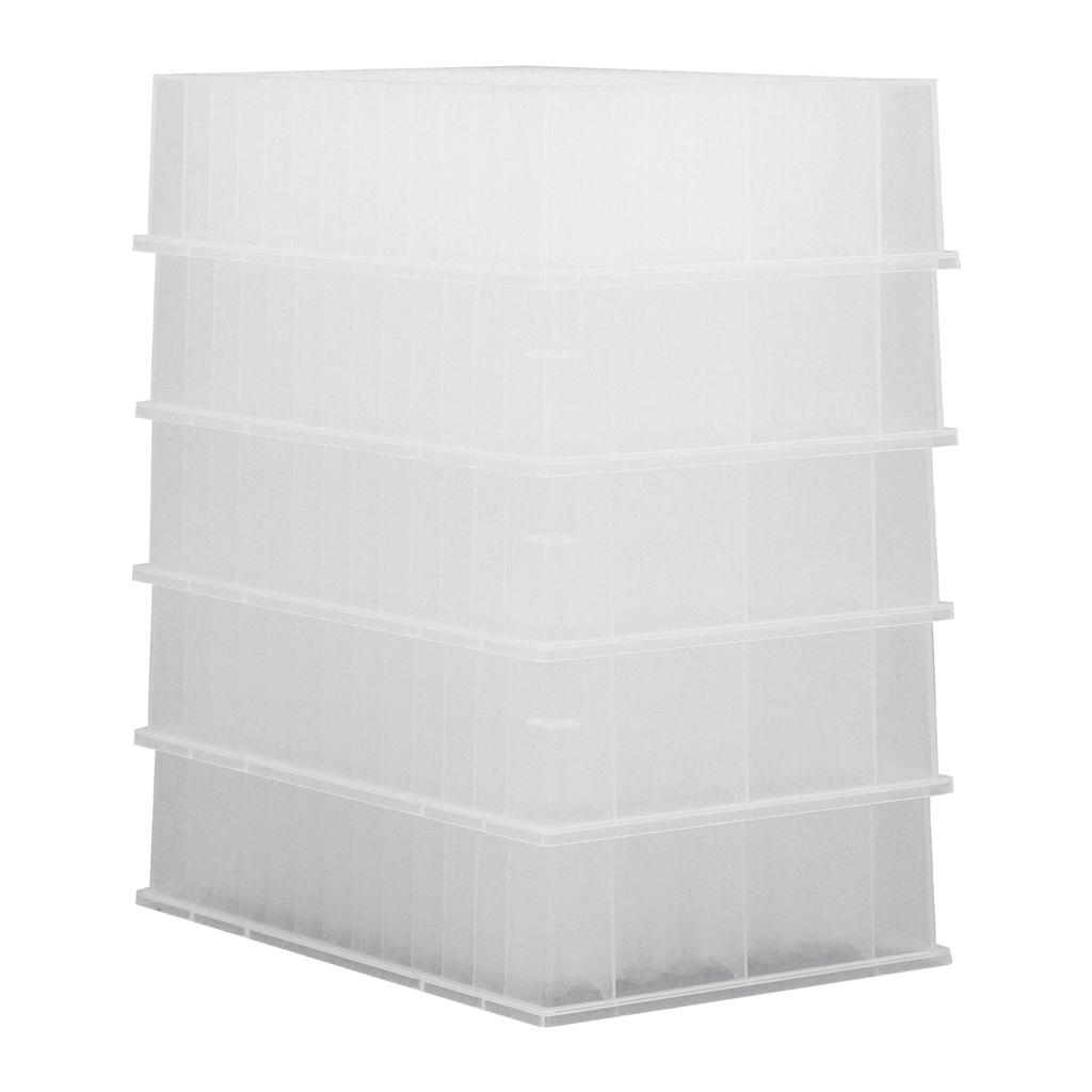 5PCS Deep Well Storage Plate PP Plastic 32mm Height 96 Round Holes Laboratory Deep Well Plate