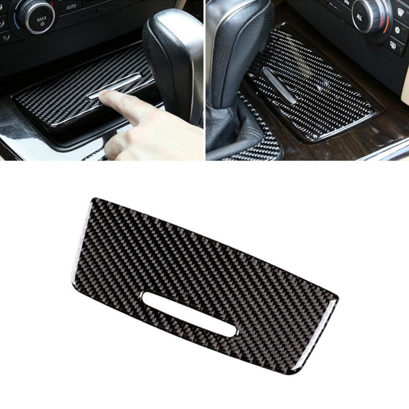 Углеродное волокно Для BMW 3 серии E90 E92 E93 2005 - 2009 2010 2011 2012 Автомобильный интерьер Центральная консоль Крышка-накладка прикуривателя