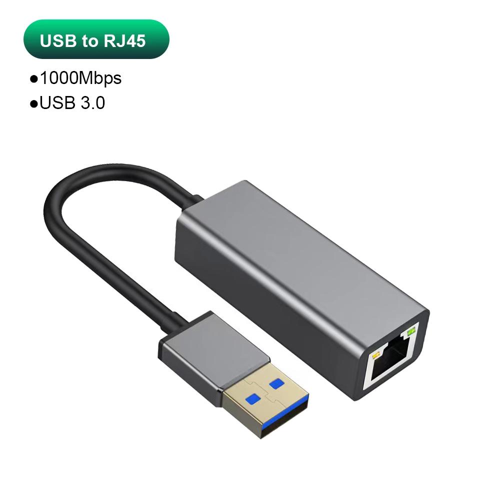USB-адаптер Ethernet типа C, 1000 Мбит/с, USB 3.0, сетевая карта RJ45 для MacBook, ПК, Windows XP 7, 8, 10, Android, USB-кабель локальной сети Интернет