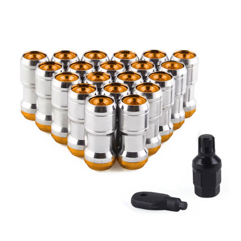 20PCS Racing Wheel Lug Nuts M12 X 1.25MM / M12 X 1.5MM Wheel Lug Nuts Screw For Toyota Honda For Nissan Car Accessories