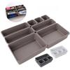8Pcs/set Adjustable Drawer Organizer Box Trays Makeup Cosmetics Sundries Divider Holder Kitchen Bathroom Closet Jewelry Box