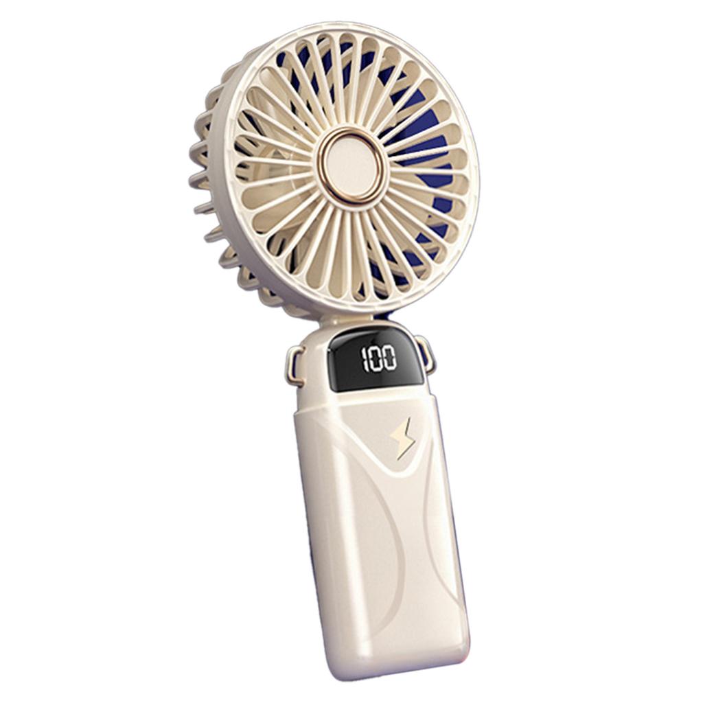 USB-перезаряжаемый портативный вентилятор с 5 регулируемыми скоростями ветра, мини-портативный вентилятор с цифровым дисплеем, 800 мАч