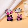 Мультяшная эмалевая брошь из сплава Sanrio Kirby Куроми Хелло Китти Синнаморолл Милый значок-булавка для одежды Рюкзак Декор