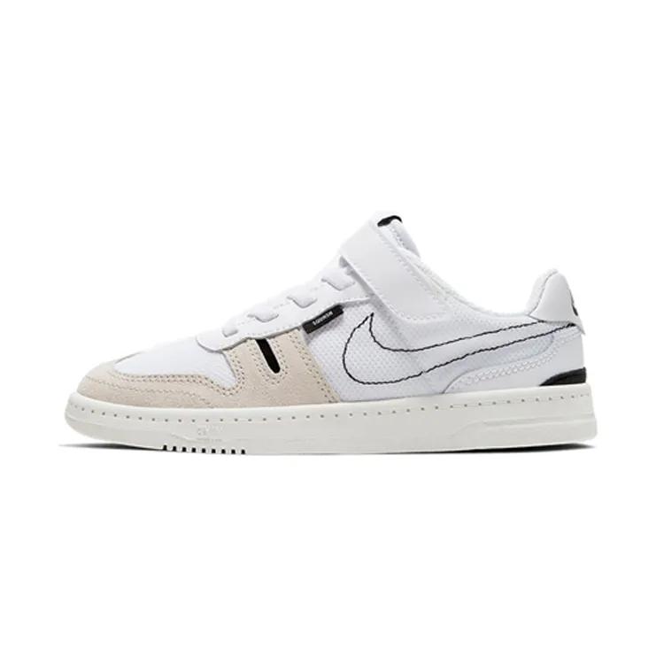 Nike Squash Type PreSchool 'Summit White' (Unisex) Summit White / Black / Vast Grey / White Kids' Skateboarding Shoes CJ4120 100