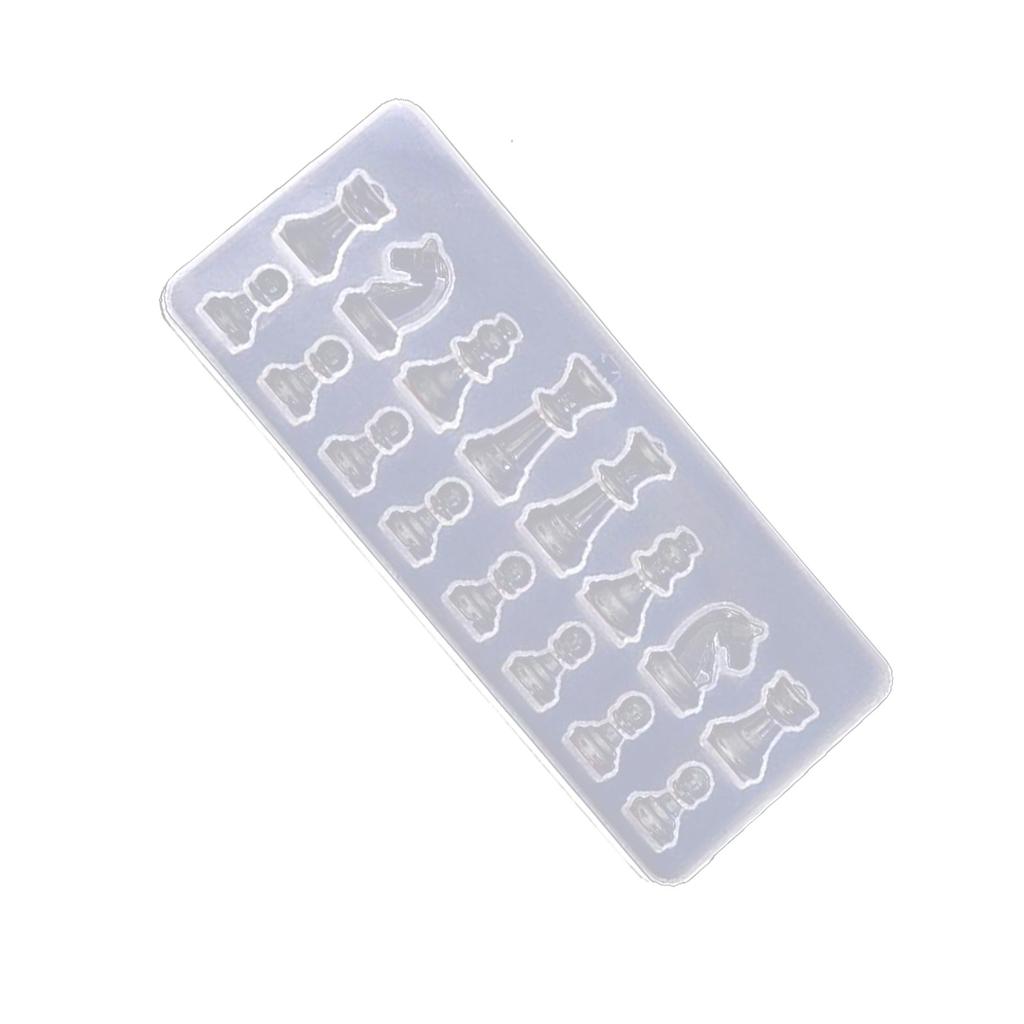 Силиконовая форма для шахматной доски DIY Эпоксидная заливка Шахматная форма для DIY поделок Кристальная эпоксидная форма для шахматной доски Дропшиппинг Оптом