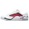 Li Ning Paris Fashion Week Series Synthetic Leather Classic Durable Lightweight Low-Top Skate Shoes Men Sneakers White Red AECR037-3