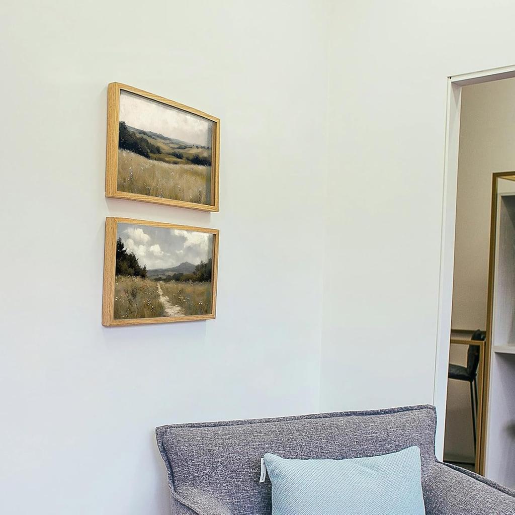 Gatheroad Landscape Art 8x10 Inch, Set of 4 Unframed Country Wall Art, Vintage Farmhouse Prints and Nature Wall Art for Living Room & Bedroom